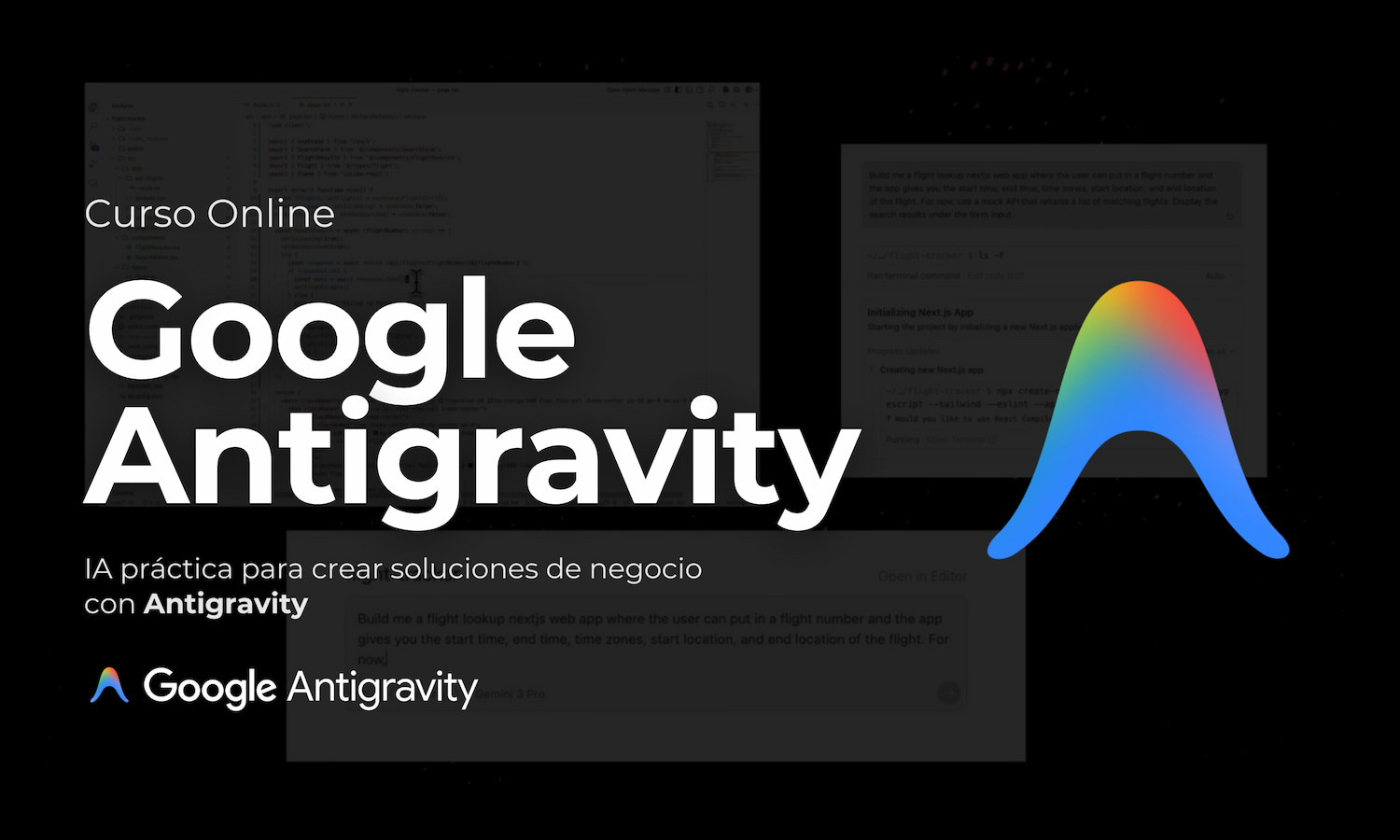 IA práctica para crear soluciones de negocio con Antigravity